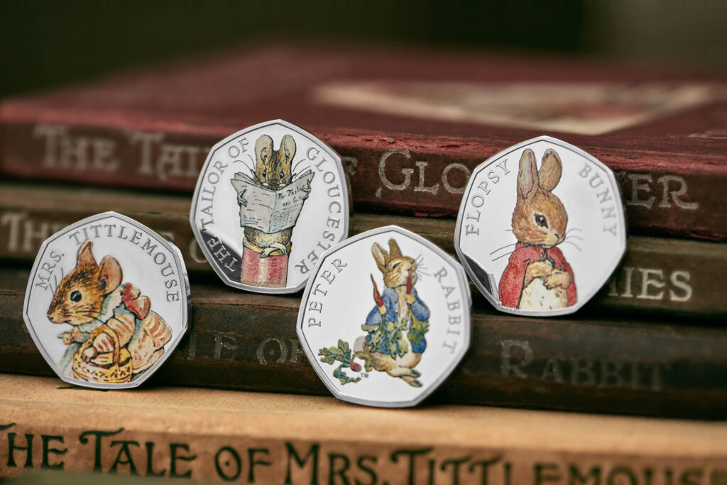 Man kann davon ausgehen, dass auch diese Beatrix-Potter-Münzen aus dem Jahr 2018 Teil der gestohlenen Sammlung waren.
